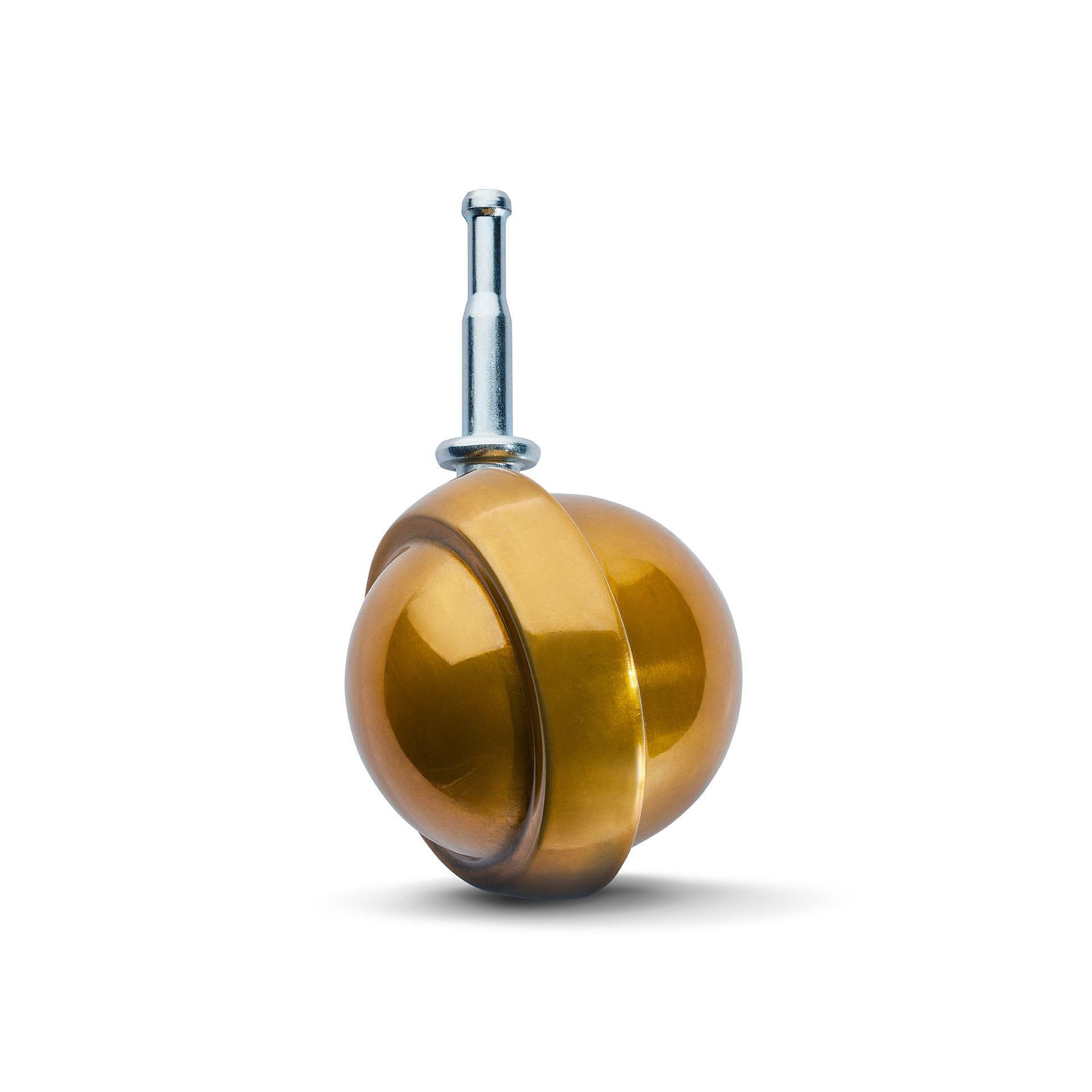 Bright Brass Caster Wheel